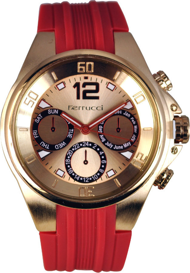 Ferrucci Red Rubber Strap FC6202K.03